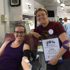 Donor and Host Amelias at the San Diego Bloodmobile