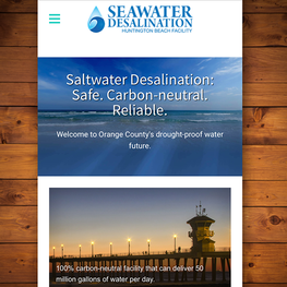 Huntington Beach Desalination Project Mobile Site